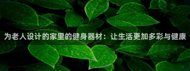 BWIN体育官方正版app集团：为老人设计的家里的健